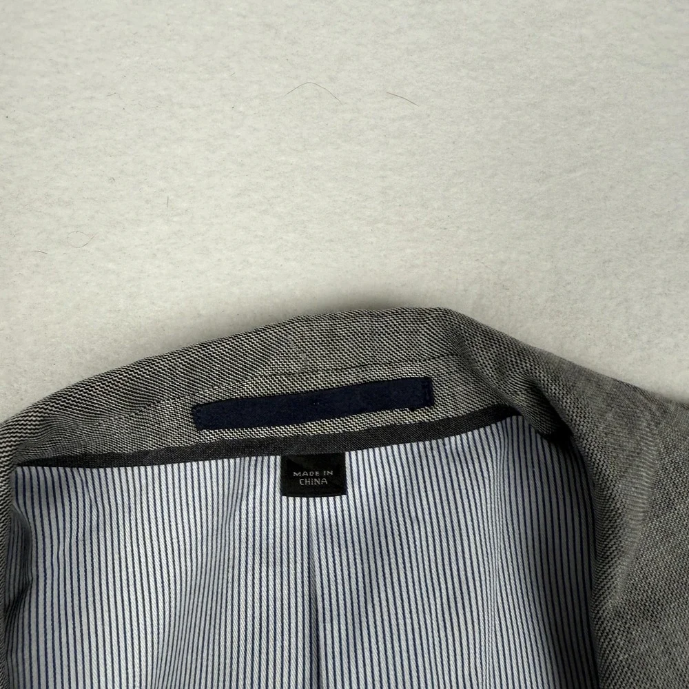 J.Crew Blazer Mens 42R Gray Ludlow Tollegno 1900 Wool Two Button Jacket Slim Fit